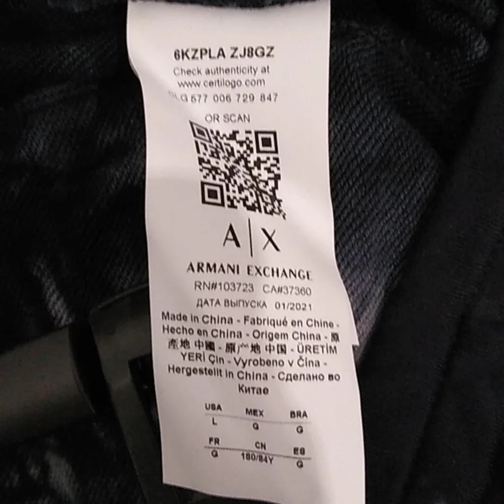 Armani Exchange Tie Dye Cotton Jersey Fleece Sweatpants